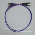 Fiber Patch Cord for St-St Duplex Om4 Purple Cable (2m)